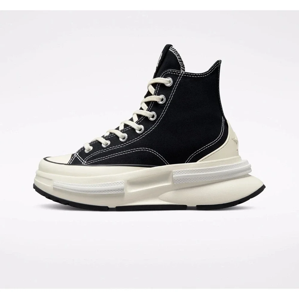 Converse Run Star Legacy CX Womens Sz 7.5 Hi Top Shoes Black/Egret/White A00869C - Picture 3 of 7